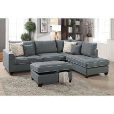Malta Reversible Sectional With Ottoman Sectional Sofa Furniture Ottoman Set