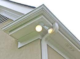While those definitely offer the obvious benefit of lighting up the. Photo Tutorial Showing How To Install A Floodlight And Electrical Wiring Under The Soffit Outdoor Security Lights Outdoor Flood Lights Sensor Lights Outdoor