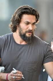 Jason Momoa Photos Photos Jason Momoa Heads To Jimmy Kimmel Live Long Hair Styles Men Mens Hairstyles Medium Hair And Beard Styles