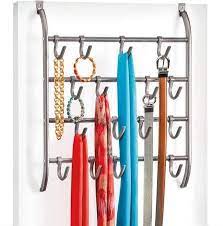 Lynk Over Door Or Wall Mount Hook Rack Belt Hat Jewelry Accessory Hanger 16 Hook Organizer Rack Platinum Walmart Com Door Accessories Door Hooks Accessory Organization