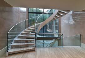 Led glass railing stairs illuminated glass railing. Curved Staircase Curved Stair Demax Arch Stairs Design Modern Staircase Design Glass Staircase