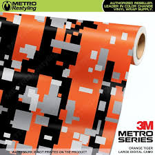 Black And Yellow Camo Car Wrap Large Digital Orange Tiger Camo Vinyl Wrap Metro Restyling Vinyl Wrap Vinyl Wrap Car Camo Car