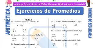 En esta pagina podrás descargar fichas y recursos educativos para imprimir en formato pdf o. Ejercicios De Aritmetica Para Primero De Secundaria Fichas Gratis