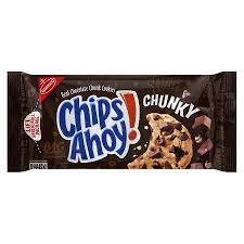 Chips Ahoy Chunky Chocolate Chip Cookies 11 75oz Snack Chips Chunky Chocolate Chip Cookies Chips Ahoy Cookies