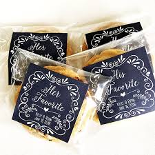 Personalized Wedding Favor Tags For Snack Bag Labels Cookie Bag Label His Personalized Wedding Favor Tags Wedding Favor Tags Creative Wedding Favors