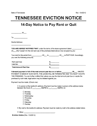 Try our forms with no risk. Free Tennessee Eviction Notice Forms Notice To Quit