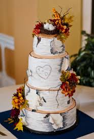 Fall Birch Tree Wedding Cake Autumn Cakes With Seasonal Style You Ll Fall For Fall Cakes Gorgeous Wedding Cake Fall Wedding Cakes