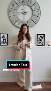 I am obsessed with the Harlow blazer and Harlow wide leg pant! So cute!  Thank you so much for sending it my way! @@Smash + TessUse code  WONDERFULLYALY15 to save! ##smashtess##pantsuit##bossmoves##ootd