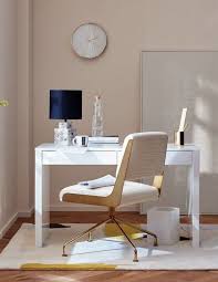 Black And White Desk Chair Rue Cambon Cream Office Chair Reviews Cb2 White Lacquer Desk Home Decor Square Table Lamp
