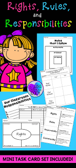 Rights Rules And Responsibilities Social Studies Social Studies Activities No Response
