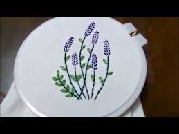 Lavender bouquet machine embroidery design by premium embroidery. How To Make A Beautiful Lavender Embroidery Youtube