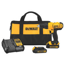 Three led lights with 20 second delay after trigger release provide visibility without shadows. Dewalt Cordless Compact Drill Driver Kit 20 V Max Dcd771c2 Rona