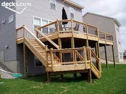 An Idea This One Extends Across The Back Side Of The House Extends House Idea Side Patio Deck Designs Deck Staircase Outdoor Living Deck