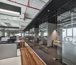 Open Plan Workspace At Emirates National Investment S Dubai Office Corporate Interior Design Office Interior Design Interior Design Companies