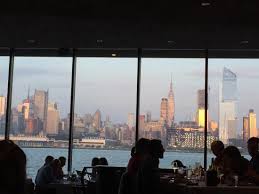 Sitting In The Restaurant Looking At Nyc Skyline Picture