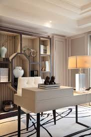 Neat Study Table Wrapped In Leather 99portfolios无间设计 Elegant Home Office Decor Work Spaces Jiang In 2020 Office Interior Design Home Office Design Office Interiors