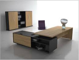 Luxury Modern Home Office Desk Design Idea In Brown And Black With Open Shelves With B Office Table Design Modern Home Office Desk Home Office Furniture Design