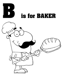 Other great ideas for text: Baker Letter B Coloring Page Free Printable Coloring Pages For Kids