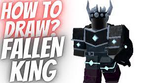 SUPER EASY! How to Draw Fallen King TDS? Tower Defense Simulator - YouTube