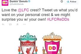 Liverpool fc official football gift mens crest boxer shorts ynwa liverbird £5.99. Dunkin Donuts Apologise For Tweeting Out Edited Version Of Liverpool Fc Crest Liverpool Echo