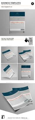 Order Template Pro A4 Templates Print Templates Psd Mockup Template