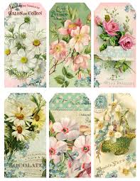 Gifts Of Spring Free Vintage Printables Vintage Tags Vintage Printables