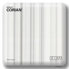 The color contrast offers a sharp, dynamic approach to its design and creates a stylish look with vertical or horizontal applications. Dupont Corian Korte Lv