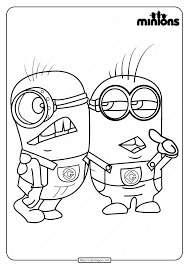 Show your kids a fun way to learn the abcs with alphabet printables they can color. Printable Minions Pdf Coloring Pages Artofit