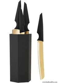Black And Gold Kitchen Utensils 30 Days To Domestic Bliss The Challenge Knife Set Kitchen Gold Kitchen Kitchen Knives