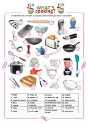 Great cooking techniques don't have to involve french. Kitchen And Cooking Utensils Esl Worksheet By Maiagarri