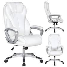 High back mesh office chair adjustable ergonomic swivel computer desk task chair. 2xhome White Leather Deluxe Professional Ergonomic High Back Executive Office Chair Tall Comfortable Padded Cushion Modern On Sale Overstock 14047067