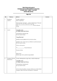 Skrip pengacaraan majlis perasmian konvensyen pkg 2008. Doc Teks Pengacara Majlis Program Nilam Kem Membaca 1malaysia Suzi Che Nat Academia Edu