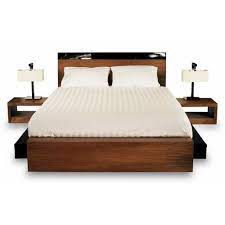 lit double contemporain avec tete de lit avec table de chevet integree planus warisan idees de lit table de chevet lit