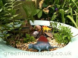 Dinosaur Garden Recycled Tyre Project Dinosaur Garden Tyres Recycle Gardening For Kids
