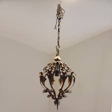 Antique Wrought Iron Light Fixture Newly Wired Rt Facts Kent Ct