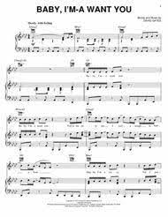 Baby I 039 M A Want You By Bread David Gates Digital Sheet Music For Piano Vocal Guitar Download Print Hx 20224 Sheet Music Plus
