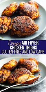 Crispy Air Fryer Chicken Thighs Sweetpeasandsaffron Com Recipe In 2020 Air Fryer Recipes Chicken Thighs Air Fryer Chicken Thighs Air Fryer Chicken