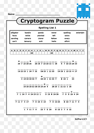 Fun free halloween printables to keep kids entertained indoors, including crosswords, word searches, coloring pages and more. Spelling Cryptogram Puzzle Word Search Word Angle Text Number Png Pngwing