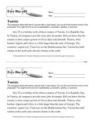 Every Day Edit Tunisia 7th 8th Grade Worksheet Education World Run On Sentences Editing Writing