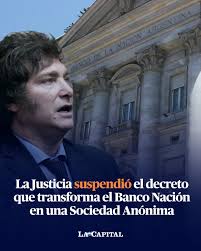🏦🔙 El juez federal de La Plata Alejo Ramos Padilla suspendió hoy el  decreto que dictó el presidente de la Nación, Javier Milei, en el que  transformó al Banco de la Nación