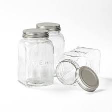 Mainstays glazed stoneware 4 piece cannister set, arctic white , food storage canister set. Large Kitchen Canister Sets Target