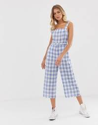 Asos Black And White Gingham Dress Nobody S Child Cami Jumpsuit In Gingham Asos Cami Jumpsuit Jumpsuit Gingham Jumpsuit