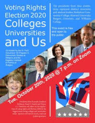 Voting Rights Election 2020 Colleges Universities And Us Events And Announcements