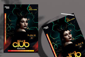Canva's collection has flyers for any purpose. Dark Night Club Free Psd Flyer Template Studioflyers Com