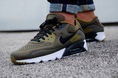 Nike Air Max 90 Ultra Special Edition Cargo Khaki Black Olive Flak White 845039 300 Sneakers Nike Air Max Sneakers Men Fashion Sneakers Nike