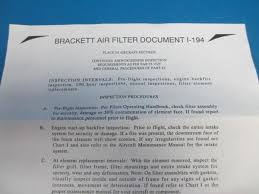 Details About Brackett Air Filter Ba 8010 New 8128