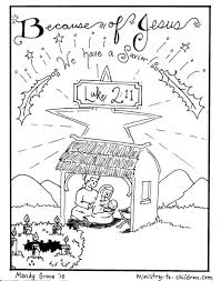 Nativity Scene Coloring Pages Jesus Is Here Ministry To Children We've curated the best nativity coloring pages printable for our readers. nativity scene coloring pages jesus is