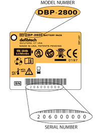 battery pack serial number verification defibtech