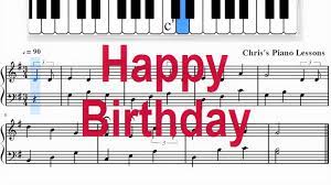 Then you can try playing with both hands, which will make the song sound happier and overall better. Happy Birthday Easy Piano Sheet Music Notes Fast Slow Youtube