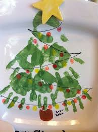 Handprint Christmas Tree Handprint Christmas Tree Handprint Christmas Holiday Crafts